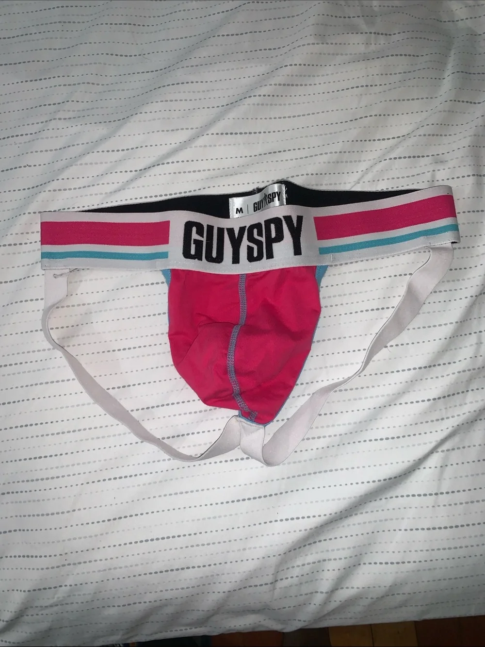 Men's Bright Pink Supportive Jockstrap Brief